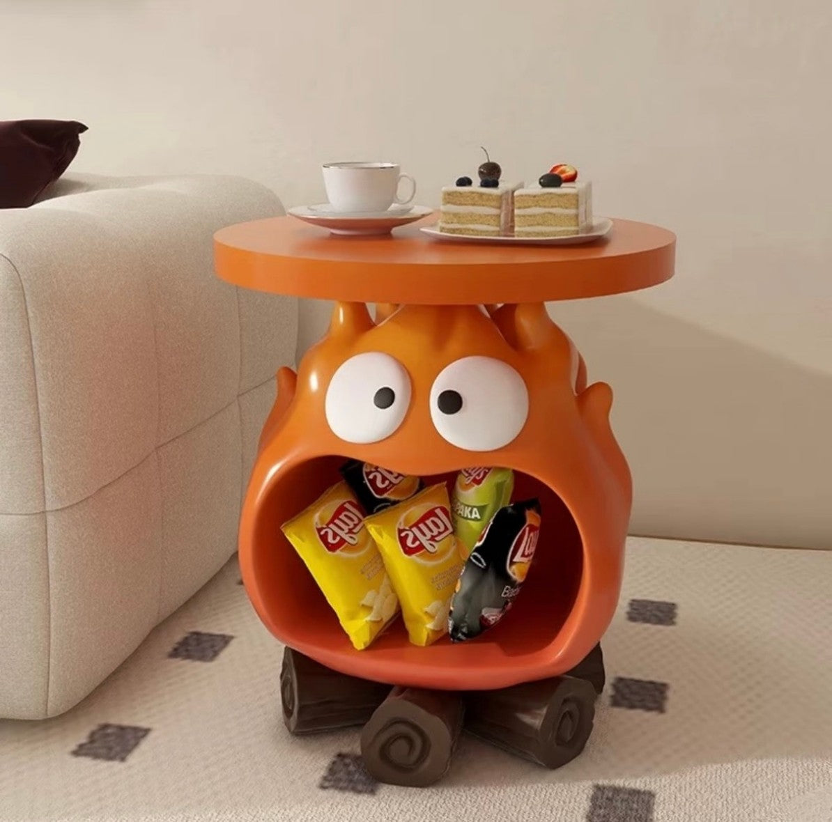 Monster Snack Table – Fun Kids Side Table with Storage
