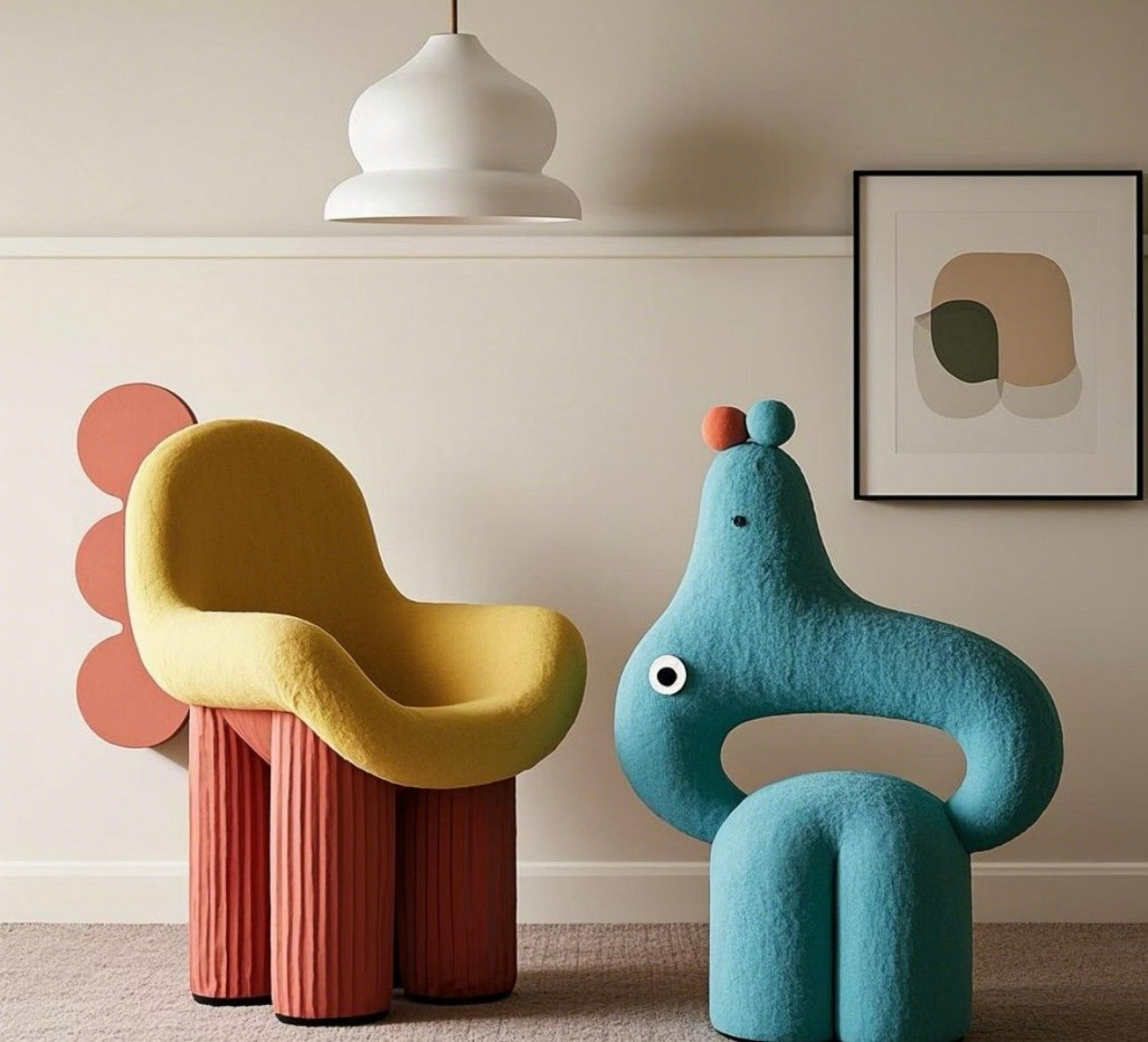 Modern Animal Character Nursery Chairs – Unique Plush Seating for Kids