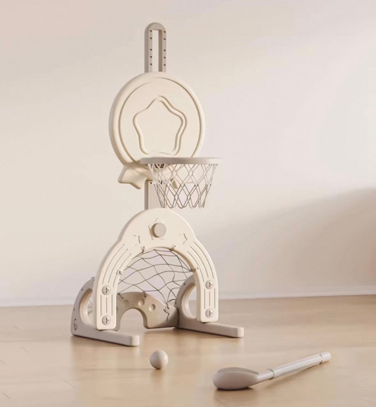 Adjustable Kids Basketball Hoop Set – Indoor Sports Activity Center