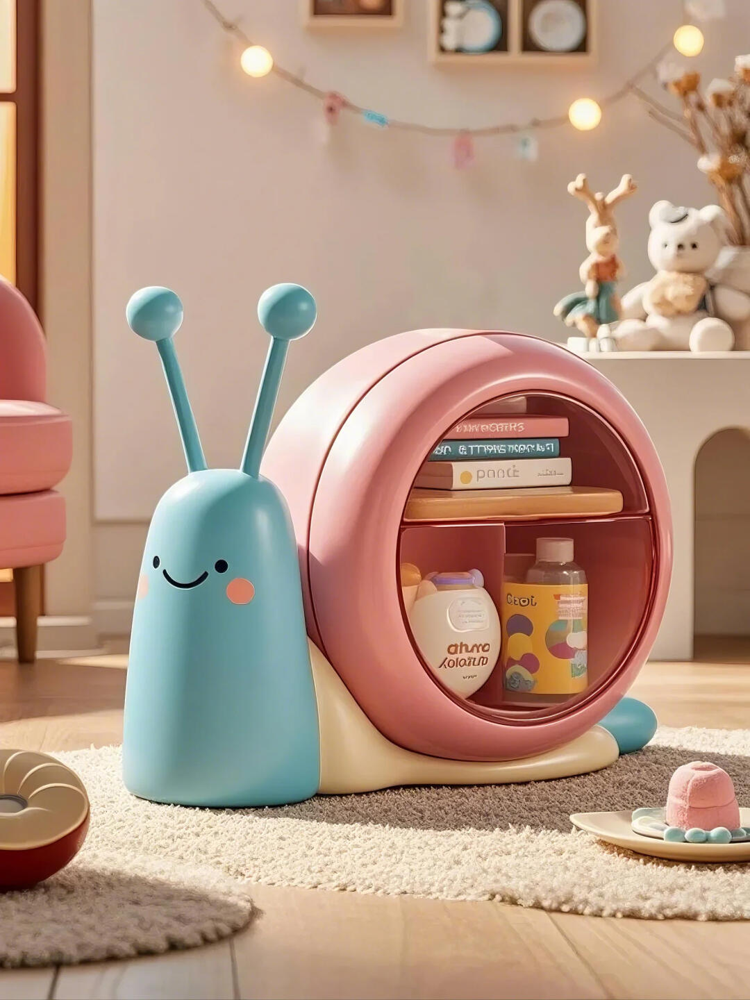 Adorable Snail-Shaped Storage Cabinet – Fun & Functional Kids’ Organizer