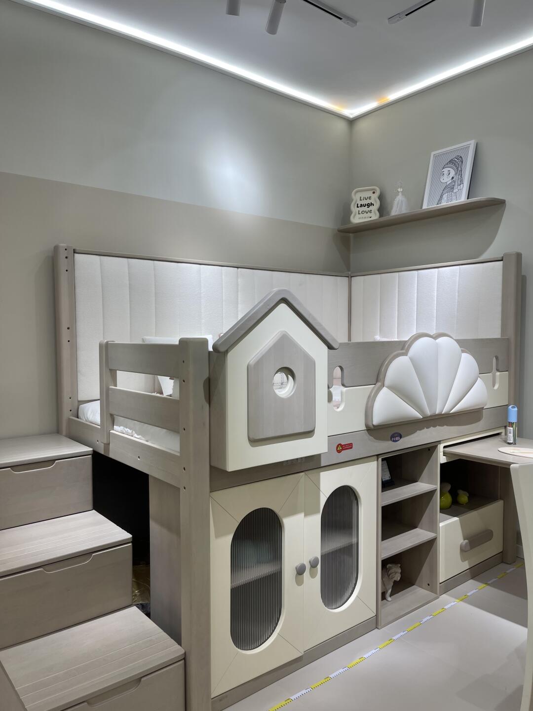 Luxury Playhouse Bunk Bed with Slide & Storage – Fun & Functional Kids’ Loft Bed
