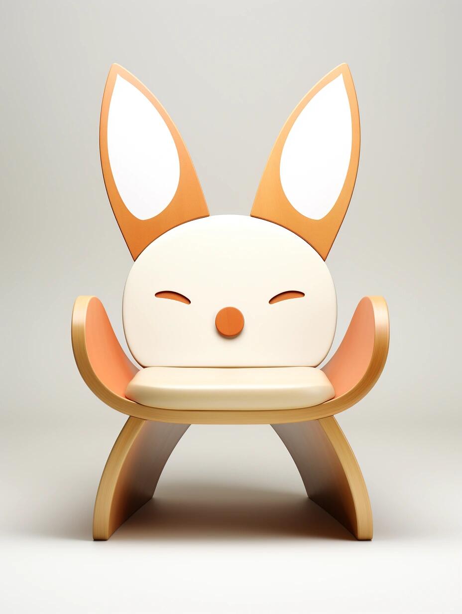 Kawaii Panda & Cub Kids Sofa Chair – Adorable Animal Lounge Seat with Wooden Frame and Plush Bear Pillow