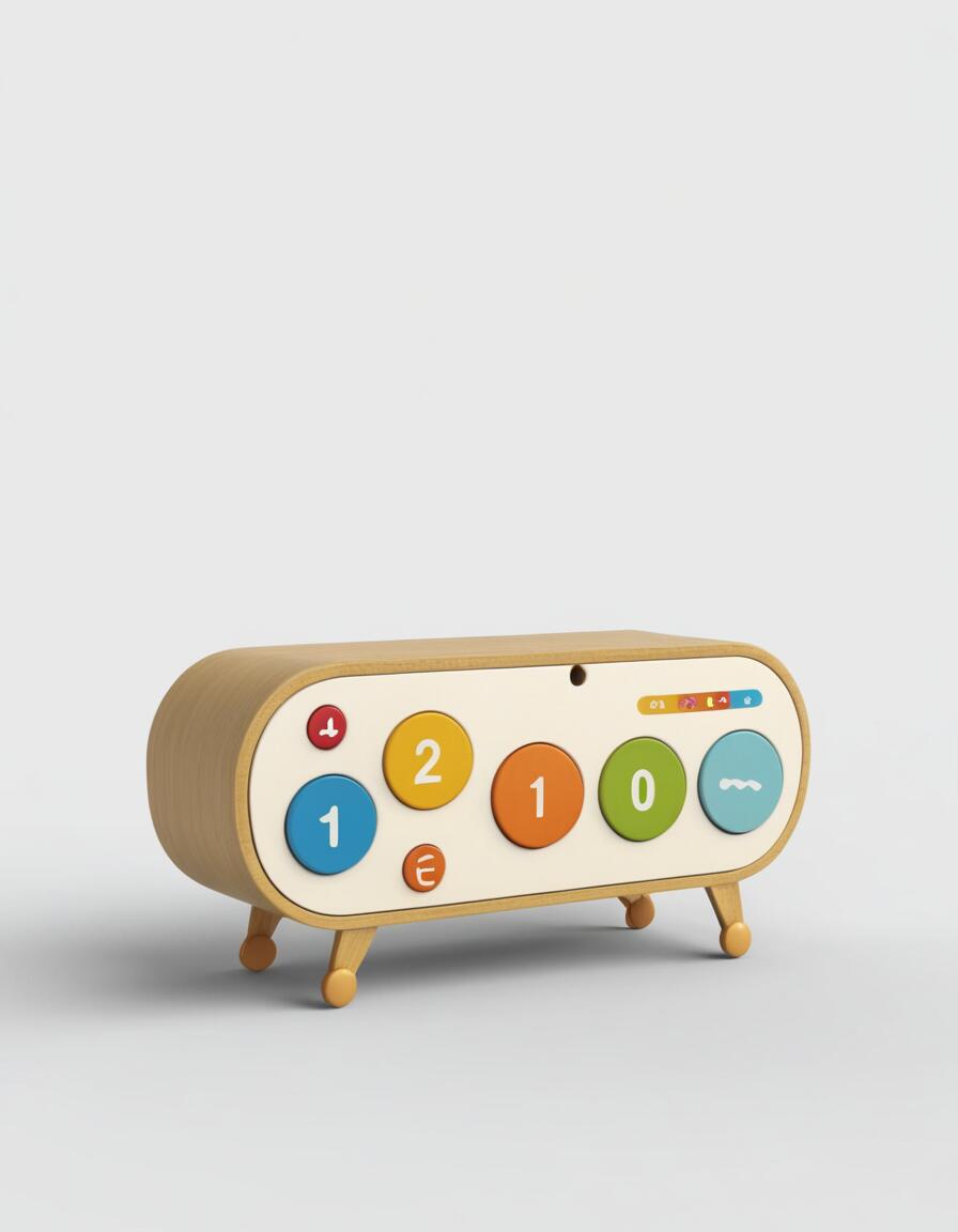 Creative Alphabet-Themed Wooden Storage Cabinet – Fun & Educational Kids’ Organizer