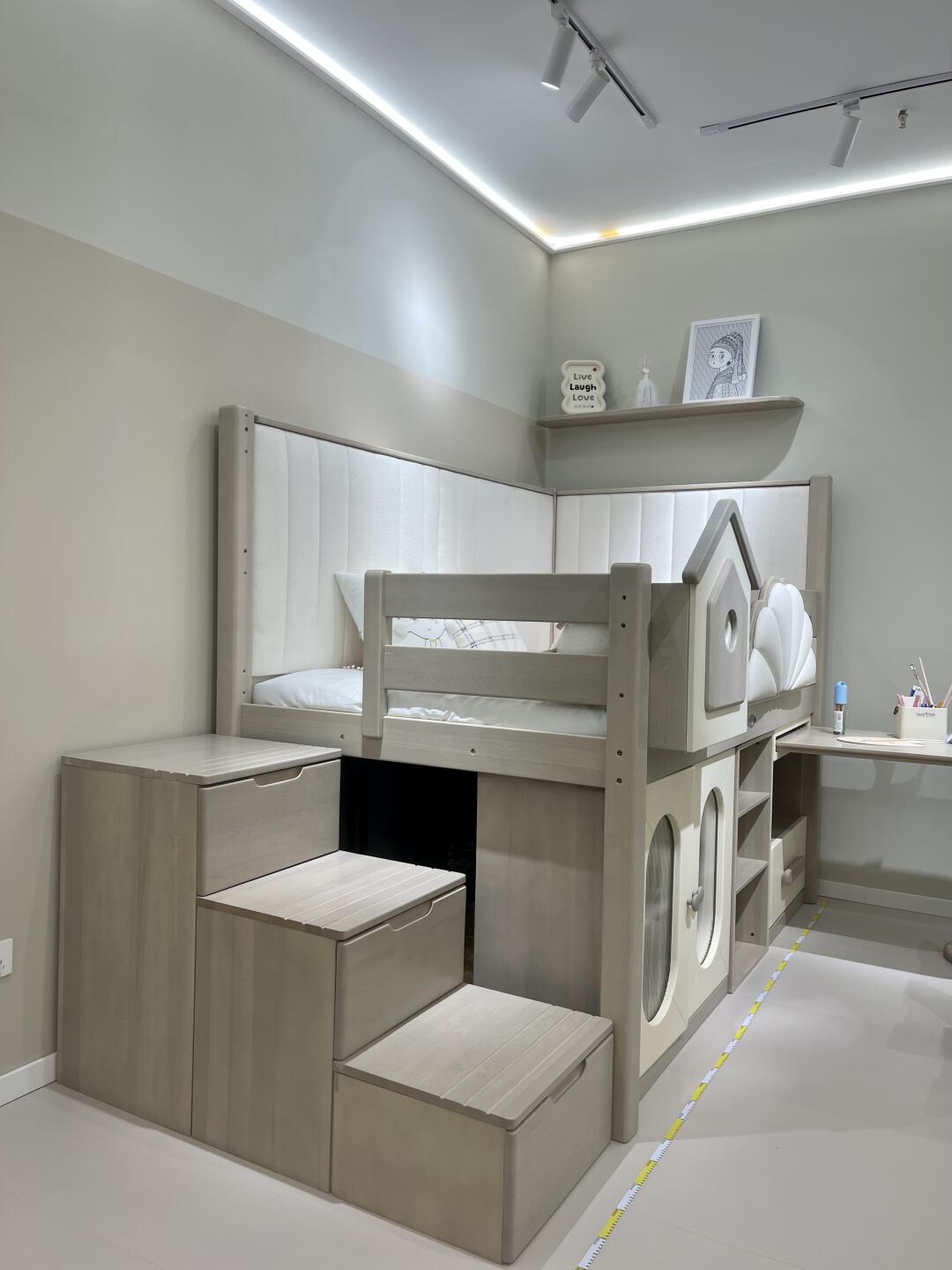 Luxury Playhouse Bunk Bed with Slide & Storage – Fun & Functional Kids’ Loft Bed