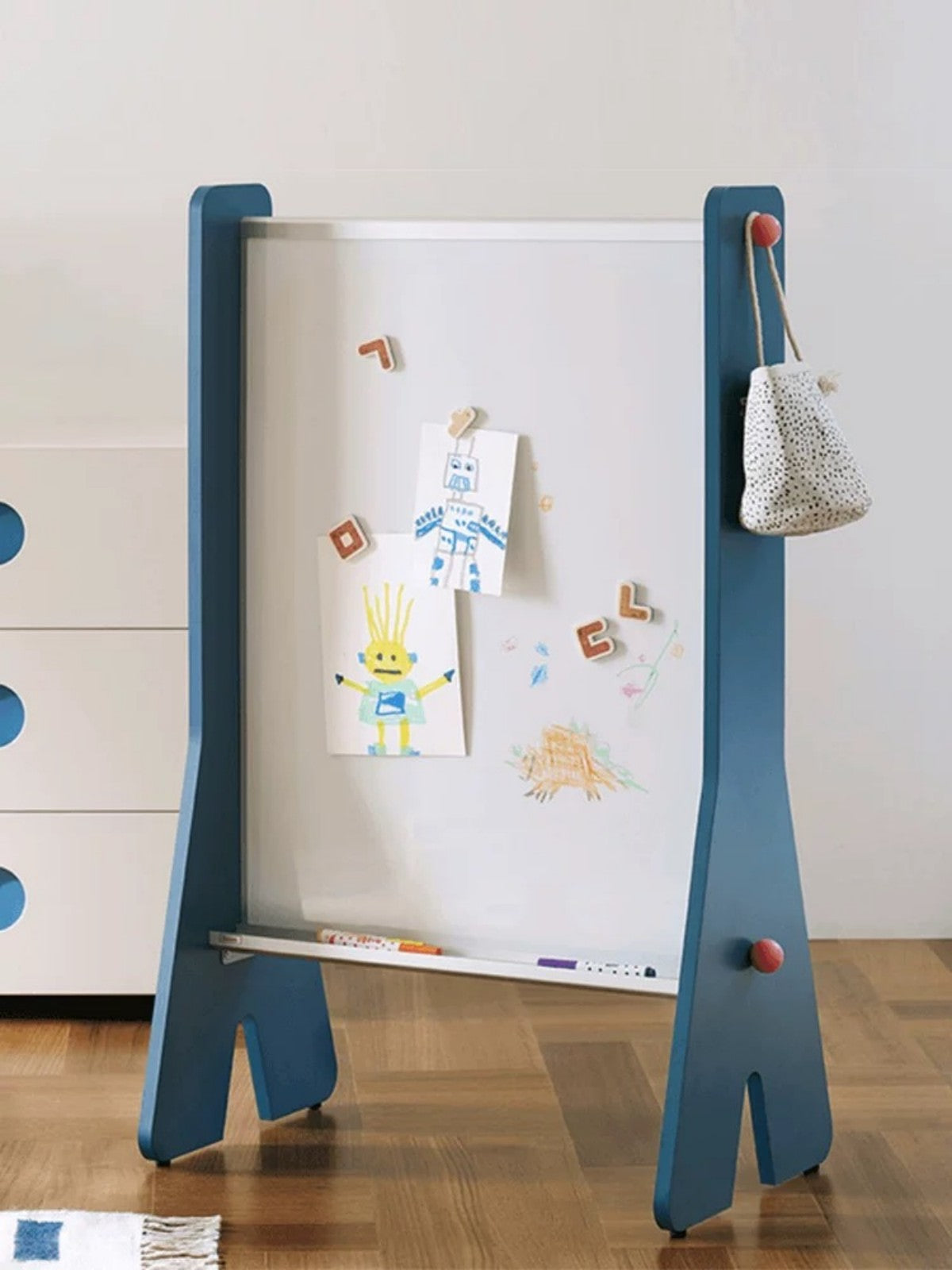 Children’s Double-Sided Magnetic Easel – Art and Learning Board