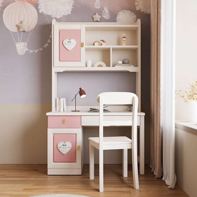 Kids Study Desk with Hutch and Storage