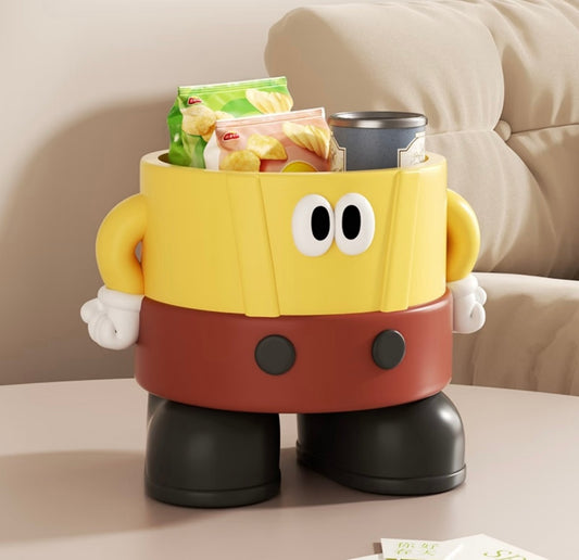 Cartoon Snack Storage Bin – Cute Character Organizer Basket