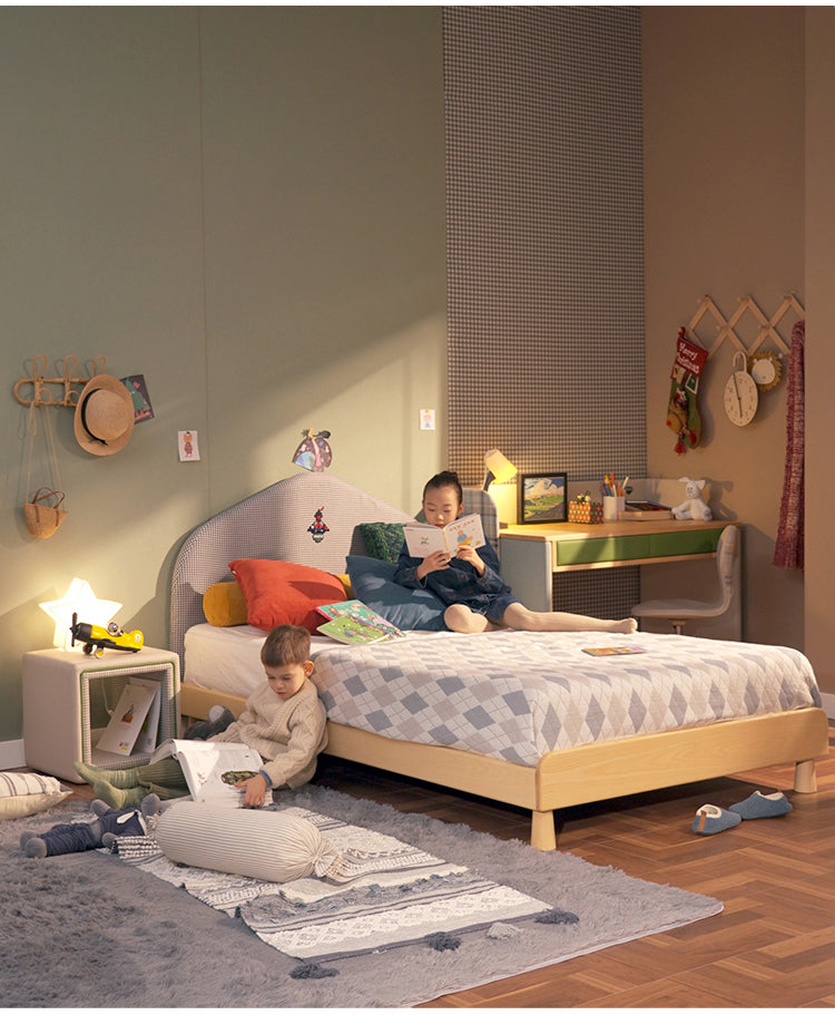 Modern Minimalist Kids' Bedroom with Soft Tones and Playful Details — Children's Furniture & Interior Design