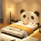 Cute Panda Kids Bed with Soft Headboard, Children’s Twin