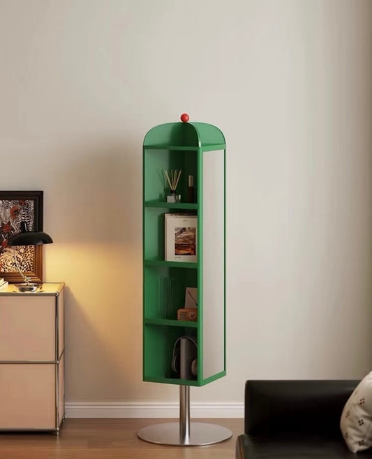 Modern Rotating Bookshelf – Space-Saving Tall Study Bookcase