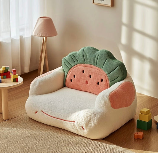 Cartoon Vegetable Plush Kids Sofa, Cute Soft Armchair for Children