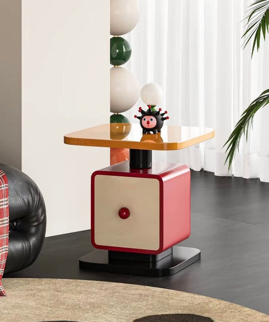 Modern Cube Side Table – Stylish Study Room Accent Furniture
