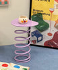 Purple Spring Side Table – Modern Metal Accent Table
