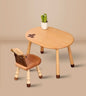Animal Design Wooden Kids Table and Chair Set – Toddler Activity Furniture