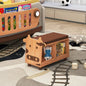 Cow Shaped Kids Storage Bench – Animal Toy Organizer with Seat