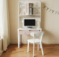 Compact Kids Study Desk with Hutch – Small Space Student Desk
