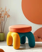 Colorful Modern Kids Stool – Playful Upholstered Activity Seat