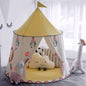 Yellow Teepee Play Tent – Boho Kids Indoor Playhouse
