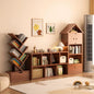 Wooden Montessori Bookshelf Set – Kids Reading and Toy Storage Unit