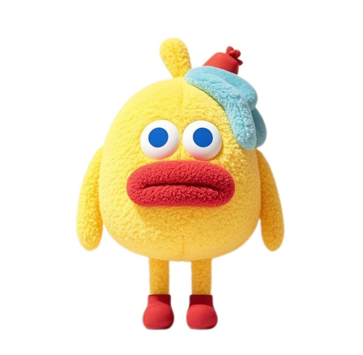 Yellow Cartoon Plush Doll – Cute Stuffed Animal Toy for Kids