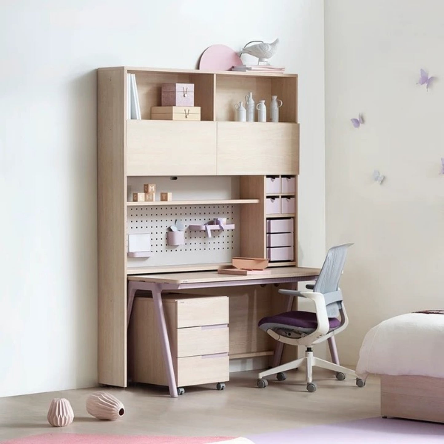 Modern Kids Study Desk with Storage – Adjustable Homework Station
