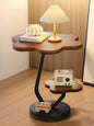 Wooden Clover Side Table – Double Layer Modern Coffee Table