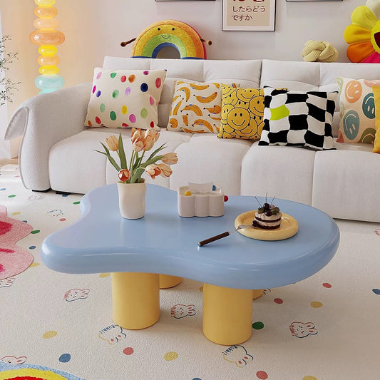 Blue Cloud Kids Coffee Table – Modern Playroom Accent Table