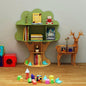 Tree Shaped Kids Bookshelf – Wooden Nature Theme Storage Rack