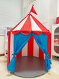 Kids Circus Play Tent – Indoor Carnival-Style Pop-Up Playhouse with Flag Top