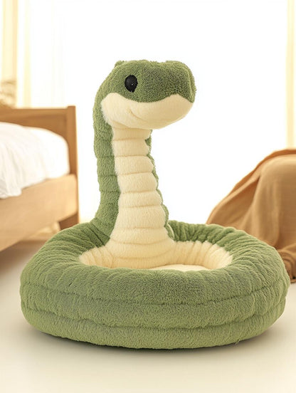 Plush Snake Floor Chair – Cozy Cartoon Serpent Bean Bag Seat for Kids & Teens (Seating / Character Furniture)