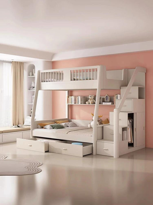 Modern Multi-Functional Bunk Bed with Storage – Space-Saving Kids’ & Teens’ Loft Bed