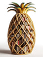Pineapple-Shaped Wooden Bookshelf – Unique Geometric Bookcase for Home or Office Decor