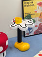 Cartoon Glove Side Table – Playful Pop Art Accent Table with Yellow Shoe Base (Side Table / Accent Furniture)