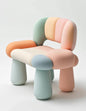 Modern Pastel Bubble Chair – Soft & Playful Art-Inspired Seating
