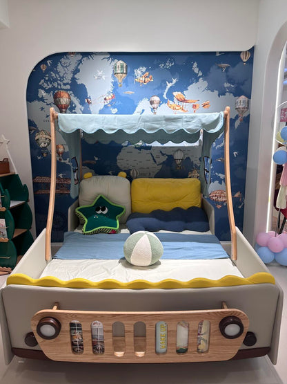 Adventure-Themed Camper Van Bed – Fun & Cozy Kids’ Sleeping Space