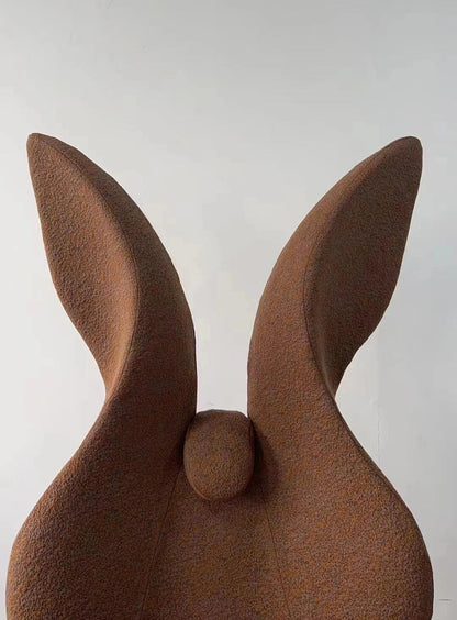 Bunny Ears Accent Lounge Chair – Modern Sculptural Swivel Seat with Whimsical Backrest (Character Furniture / Art Chair)