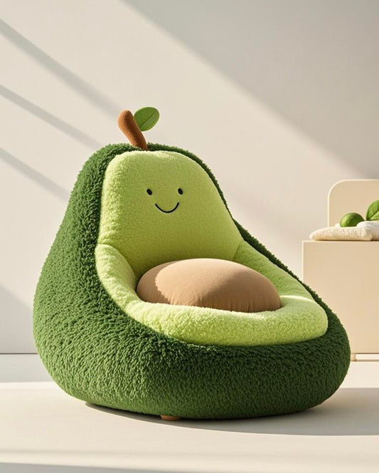 Cute Avocado Lounge Chair – Cozy & Playful Plush Seating