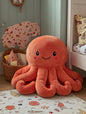 Plush Octopus Floor Chair – Giant Soft Stuffed Animal Bean Bag for Kids (Seating / Plush Decor)