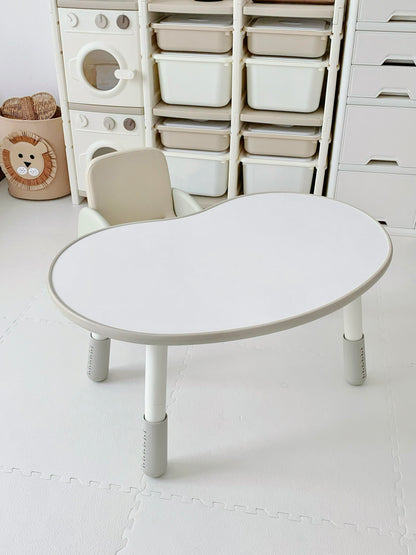 Adjustable Kids Activity Table & Chair Set – Bean-Shaped Ergonomic Design for Toddlers & Preschoolers