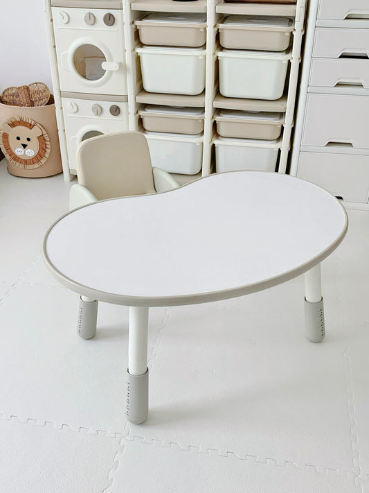 Adjustable Kids Activity Table & Chair Set – Bean-Shaped Ergonomic Design for Toddlers & Preschoolers