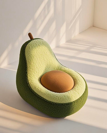 Cute Avocado Lounge Chair – Cozy & Playful Plush Seating