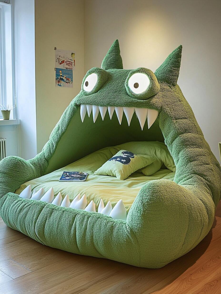 Giant Monster-Themed Bed – Fun & Cozy Sleeping Haven for Kids