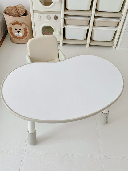Adjustable Kids Activity Table & Chair Set – Bean-Shaped Ergonomic Design for Toddlers & Preschoolers