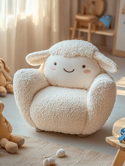 Adorable Bean Bag Boucle Chair – Cozy & Soft Kids Lounge Seat