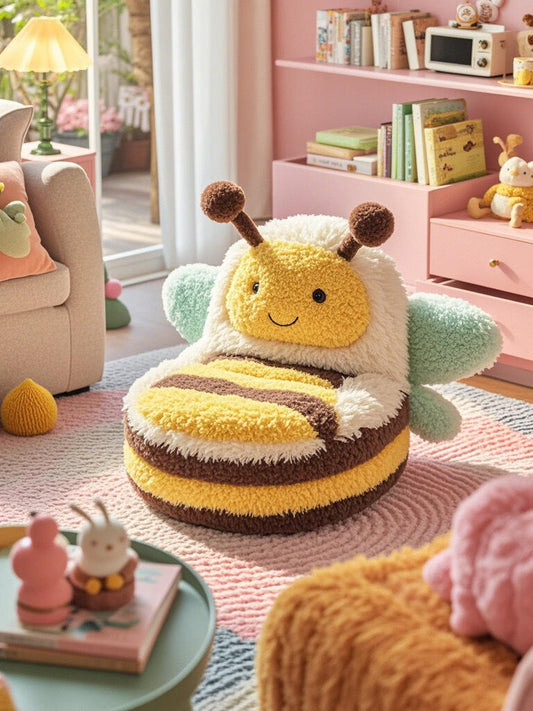 Adorable Bumblebee Plush Chair – Cozy & Fun Kids’ Seating