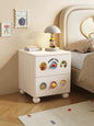 Cute Animal Nightstand – Kids Bedroom Bedside Table with Cartoon Knobs