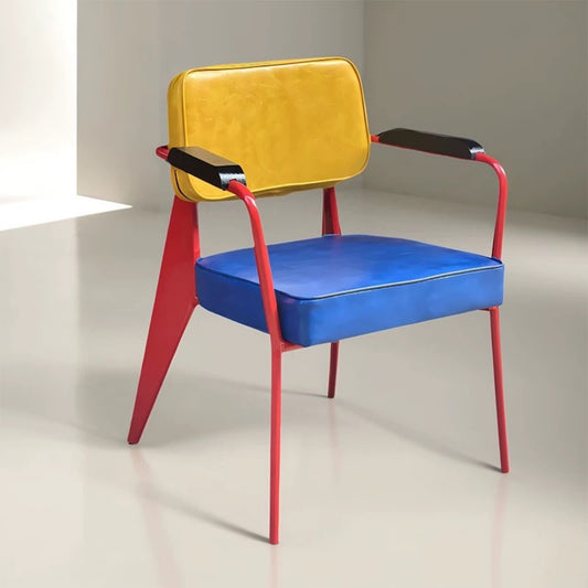 Color Block Kids Armchair – Modern Red, Yellow & Blue Accent Chair