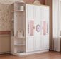 Princess Castle Kids Wardrobe – Elegant Girls’ Closet with Shelves
